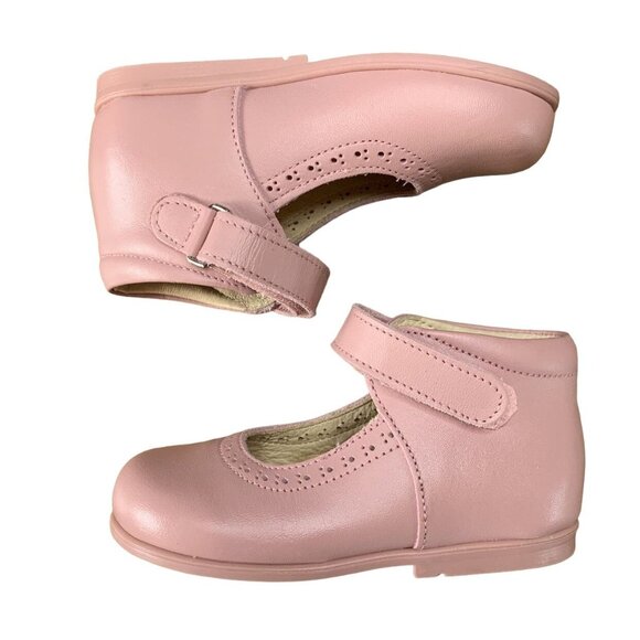 DPAM Classic Mary Jane Shoes Girls 7 23 Dusty Pink Ankle Boots NEW European Shoe - Picture 1 of 8